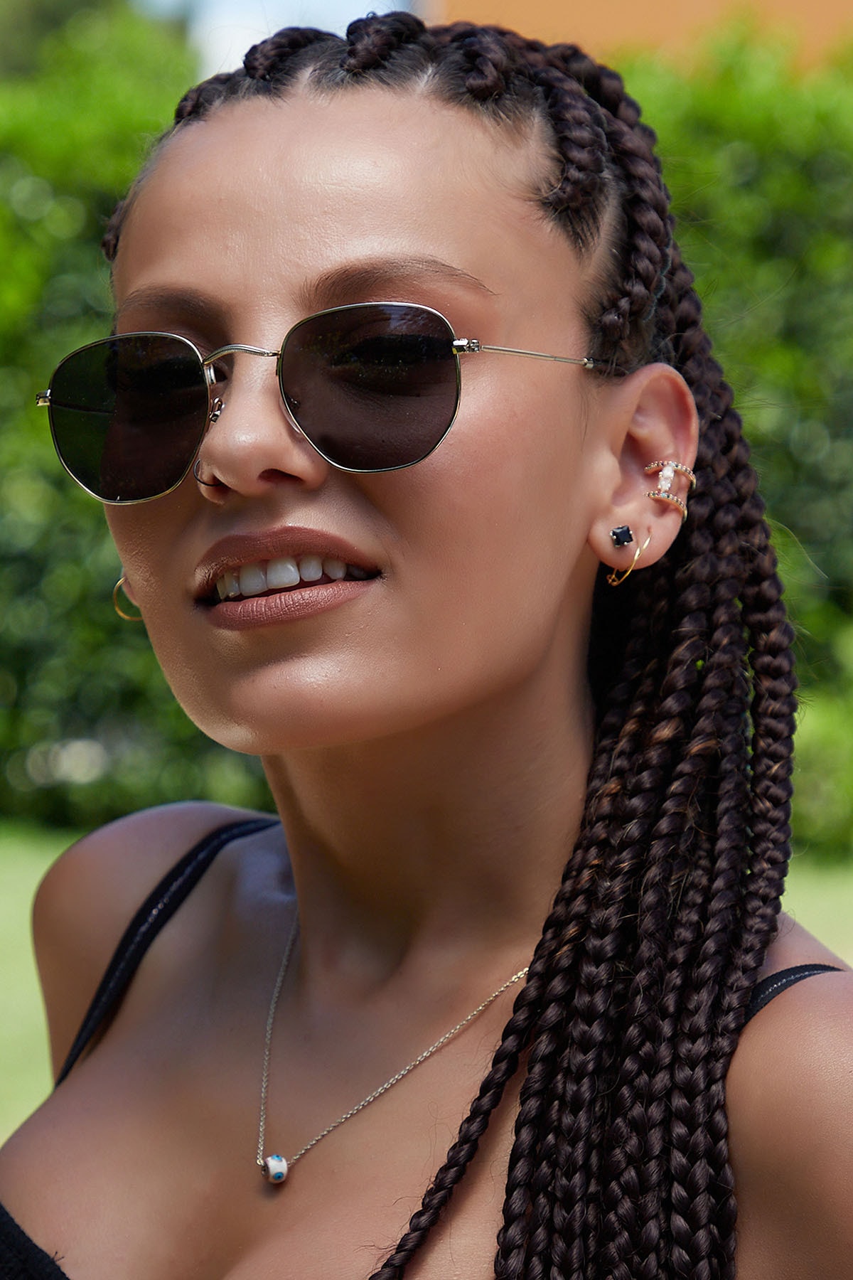 By Harmony Bh Db319 Gold Siyah Unisex Güneş Gözlüğü