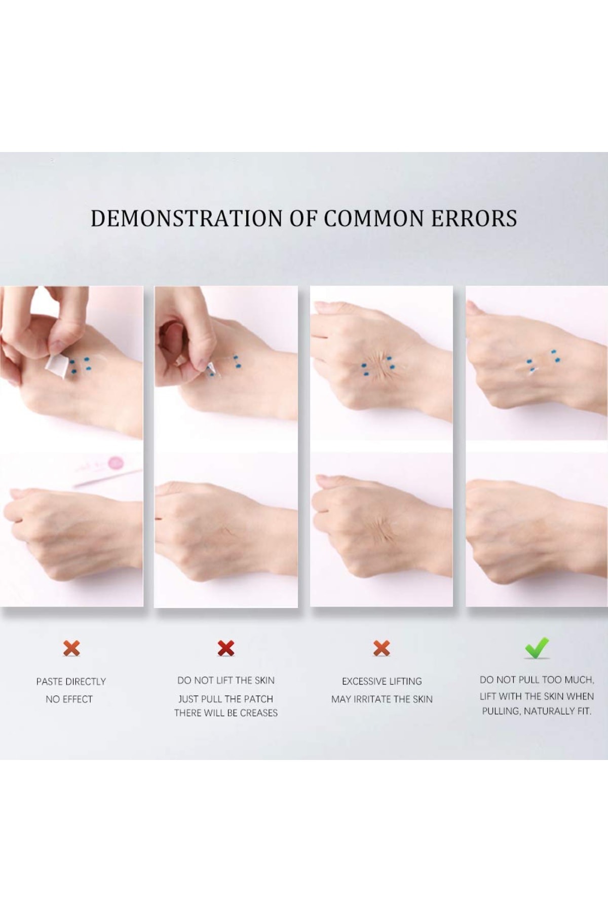 Beauty Box 12 Adet Anında Etkili Kırışıklık Karşıtı Yüz Kaş Boyun Gıdı Gerdirme Şeffaf Bantları - Görsel 3