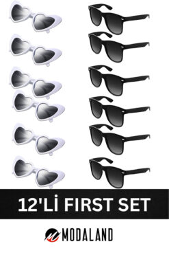 ModaLand Gelin Damat 12'li Gözlük Seti Bride And Groom