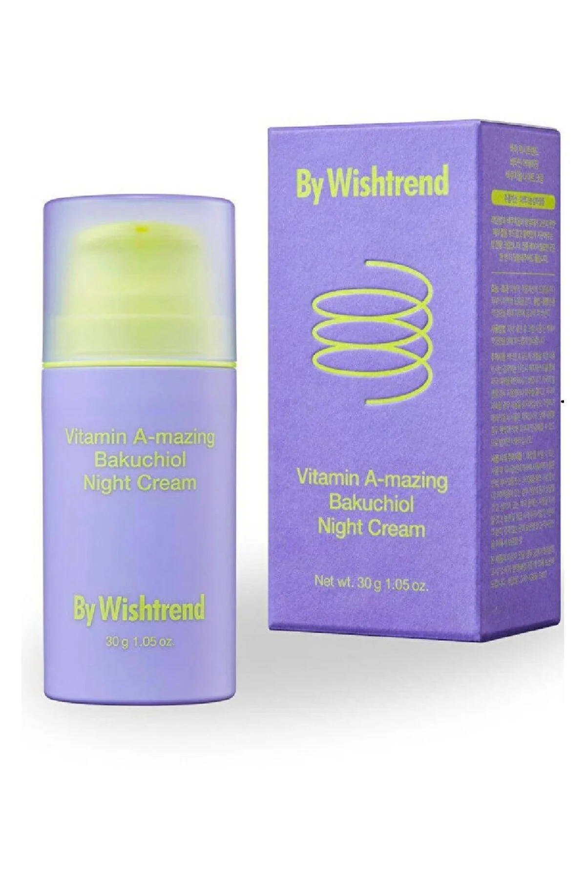 By Wishtrend Vitamin A-mazing Bakuchiol Night Cream (KORENDY) %0.03 Retinal (RETİNOL DEĞİLDİR) Gece Kremi 30gr