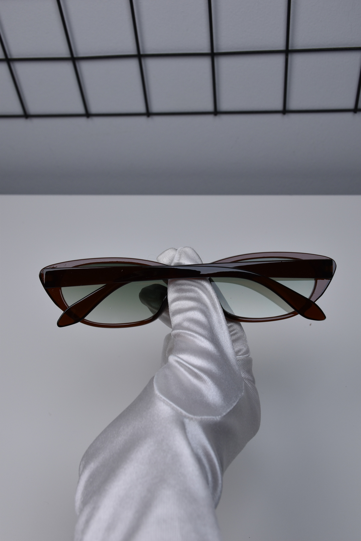 LOOKUP NEW 50-19-142 Ekartman Unisex Kadın Erkek Uv400 Korumalı Kemik Cat Eye Güneş Gözlüğü - Görsel 2