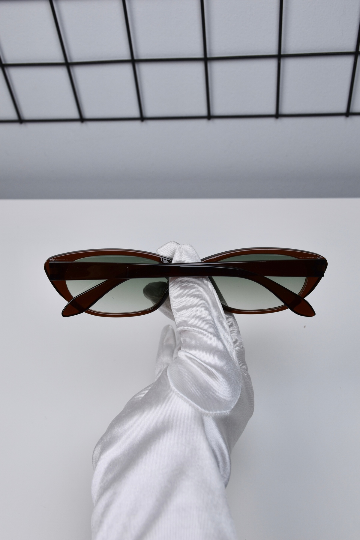 LOOKUP NEW 50-19-142 Ekartman Unisex Kadın Erkek Uv400 Korumalı Kemik Cat Eye Güneş Gözlüğü - Görsel 3