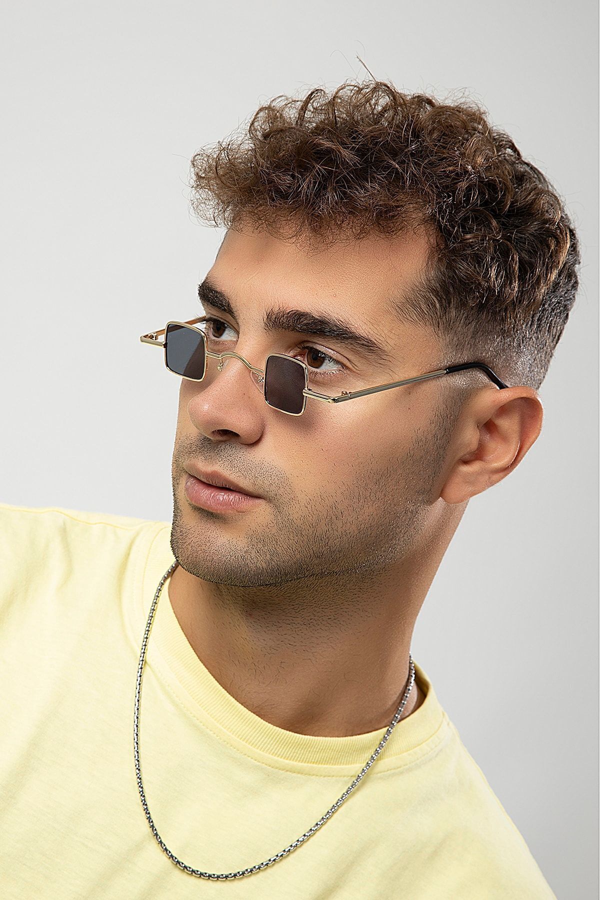 polo55.sport.1855 Minimal Retro Metal Elips Çerçeve Erkek Güneş Gözlüğü - Görsel 2