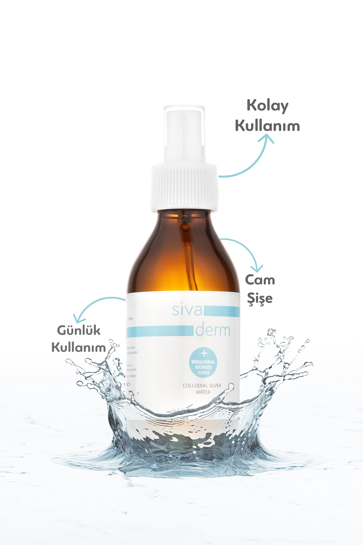 DaSiva Sivaderm Kolloidal Gümüş Suyu 100 ml - Görsel 2