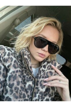 VEGA EYEWEAR Marcus Siyah Pilot Güneş Gözlüğü Unisex Popüler Model Gözlük Damla Modeli Uv400 Korumalı Hafif