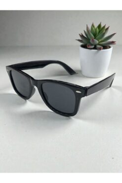 Hills Sunglasses UV400 Korumalı Erkek Unisex Siyah Kare Güneş Gözlüğü