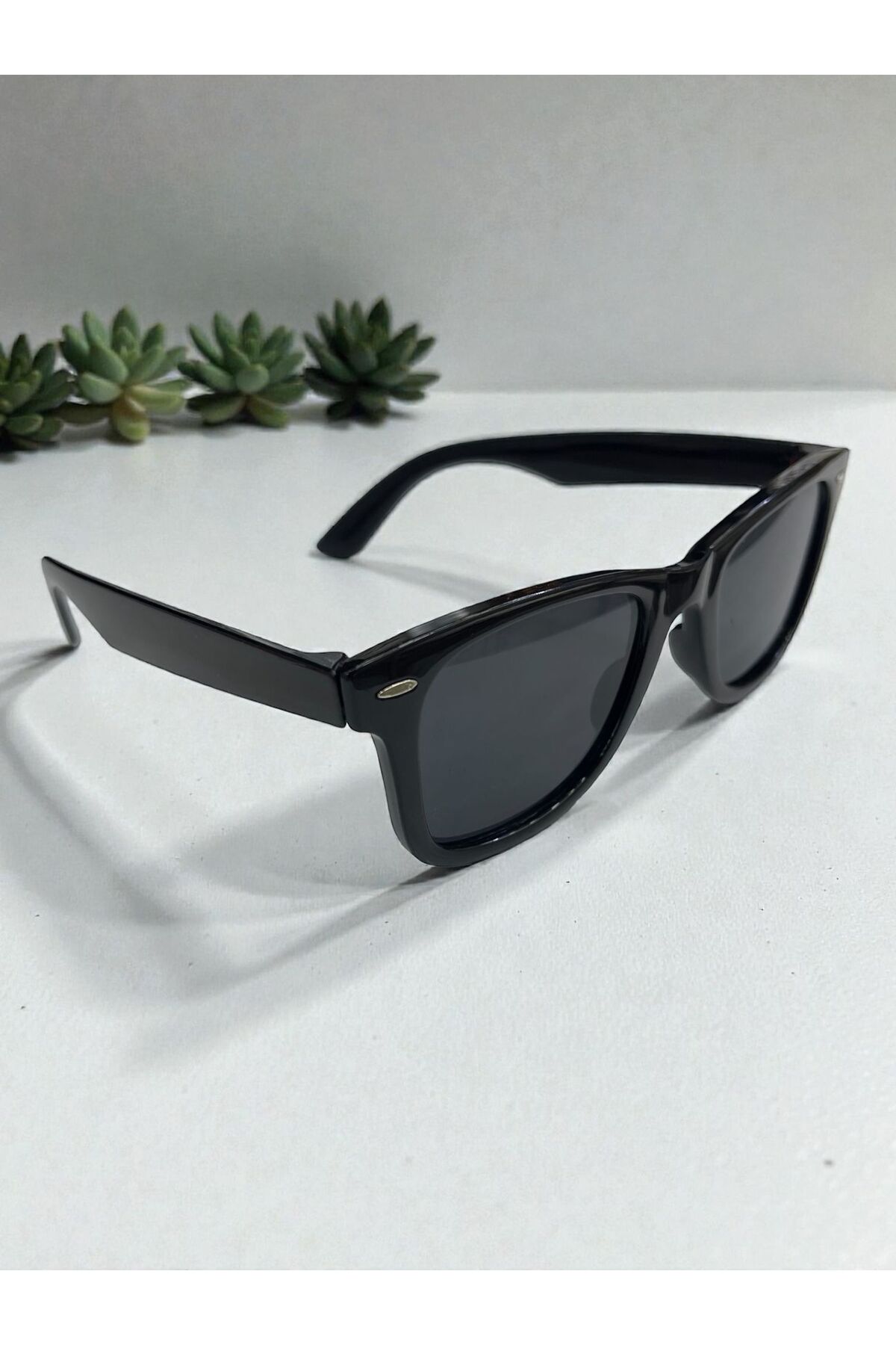 Hills Sunglasses UV400 Korumalı Erkek Unisex Siyah Kare Güneş Gözlüğü - Görsel 3