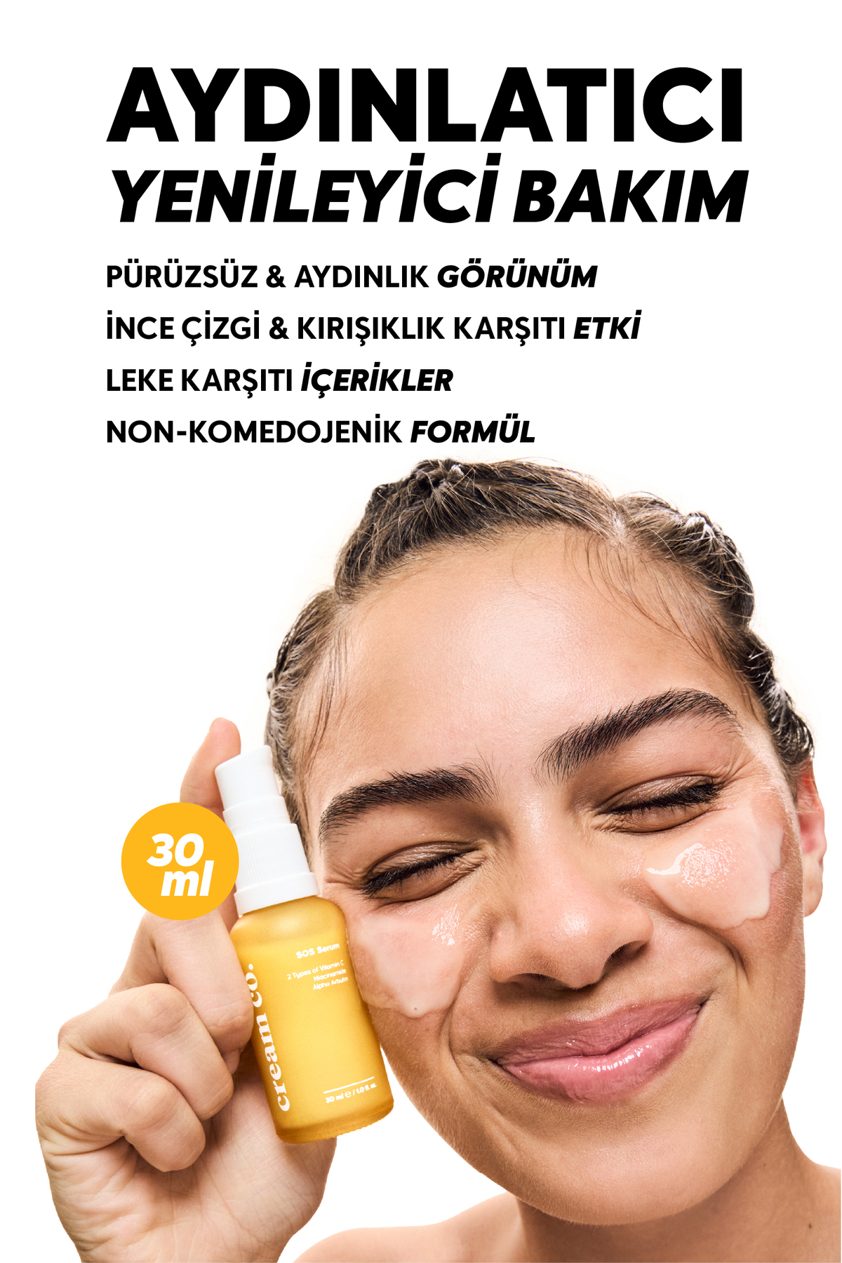 Cream Co. Yenileyici Leke & Akne Karşıtı Pürüzsüzleştirici Yatıştırıcı Onarıcı Nemlendirici İkili - Görsel 2