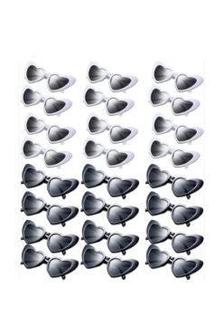 newdaki Kalpli Gelin Damat Nedime Güneş Gözlüğü 24'lÜ Set UV400 - Düğün Nişan After Parti Bride And Groom