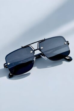 Eyesofia Aybach Lüx Unisex Siyah Güneş Gözlüğü