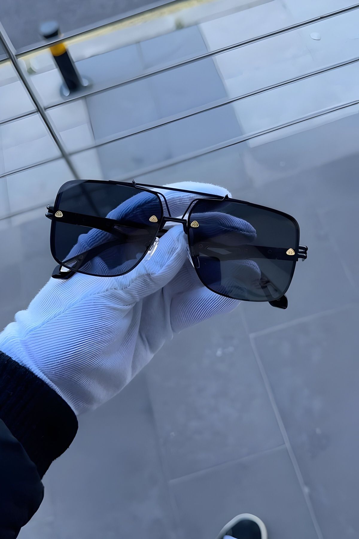 Eyesofia Aybach Lüx Unisex Siyah Güneş Gözlüğü - Görsel 3