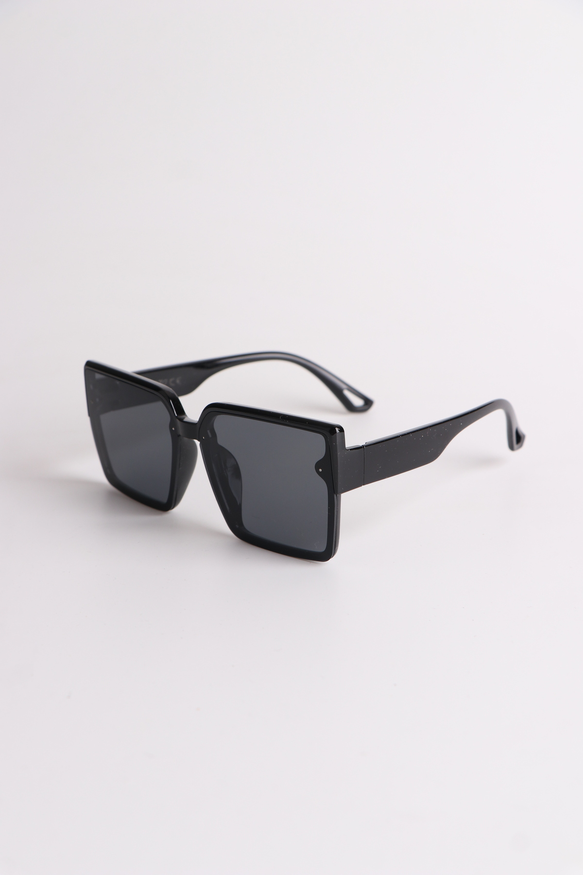Chunky Frame Mılan Unısex Siyah Kare Lüx Güneş Gözlüğü - Görsel 3