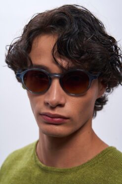 Bilge Karga Pearl Blue Brown Degrade Erkek Güneş Gözlüğü