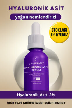 Luminate Hyaluronik Asit Serum 2% Yoğun Nemlendirici Canlandırıcı Cilt Bariyer Onarıcı Hyaluronic Acid 30ml