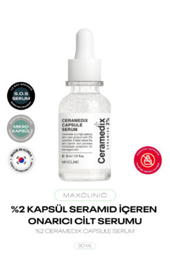 MAXCLINIC %2 Kapsül Seramid İçeren Onarıcı Yüz Serumu Ceramedix Capsule Serum