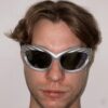 redame Y2K Güneş Gözlüğü Oval Çerçeveli Spor Wrap Around Fashion Sunglasses Cyber Aesthetic Eyewear Baddie