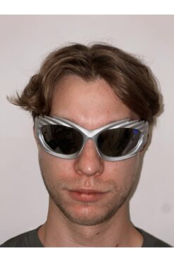 redame Y2K Güneş Gözlüğü Oval Çerçeveli Spor Wrap Around Fashion Sunglasses Cyber Aesthetic Eyewear Baddie