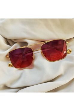 Güngör UV400 Korumalı Unisex Pembe Camlı Güneş Gözlüğü