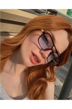 LUPİX Unisex Mavi Camlı Güneş Gözlüğü