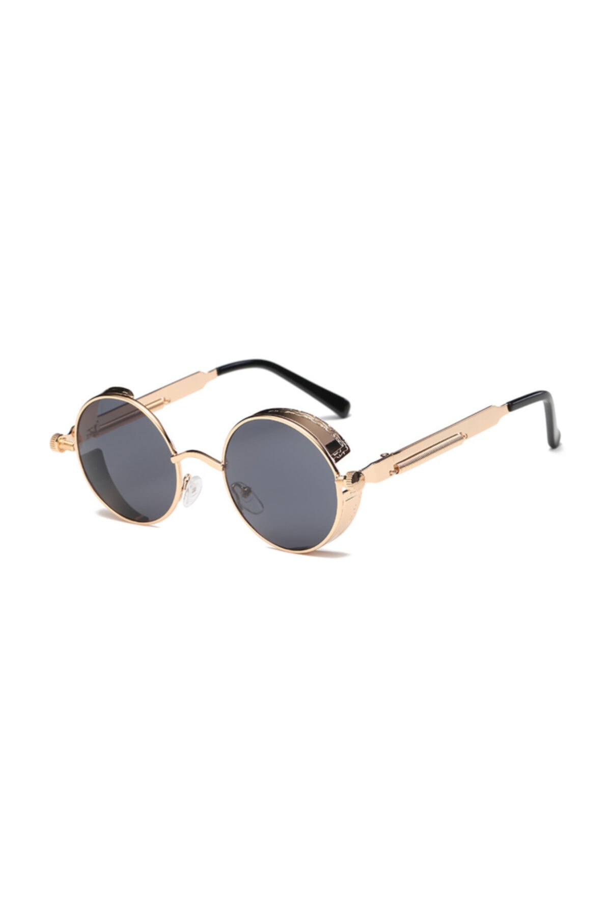 Toz Vintage Siyah Gothic Steampunk Güneş Gözlüğü