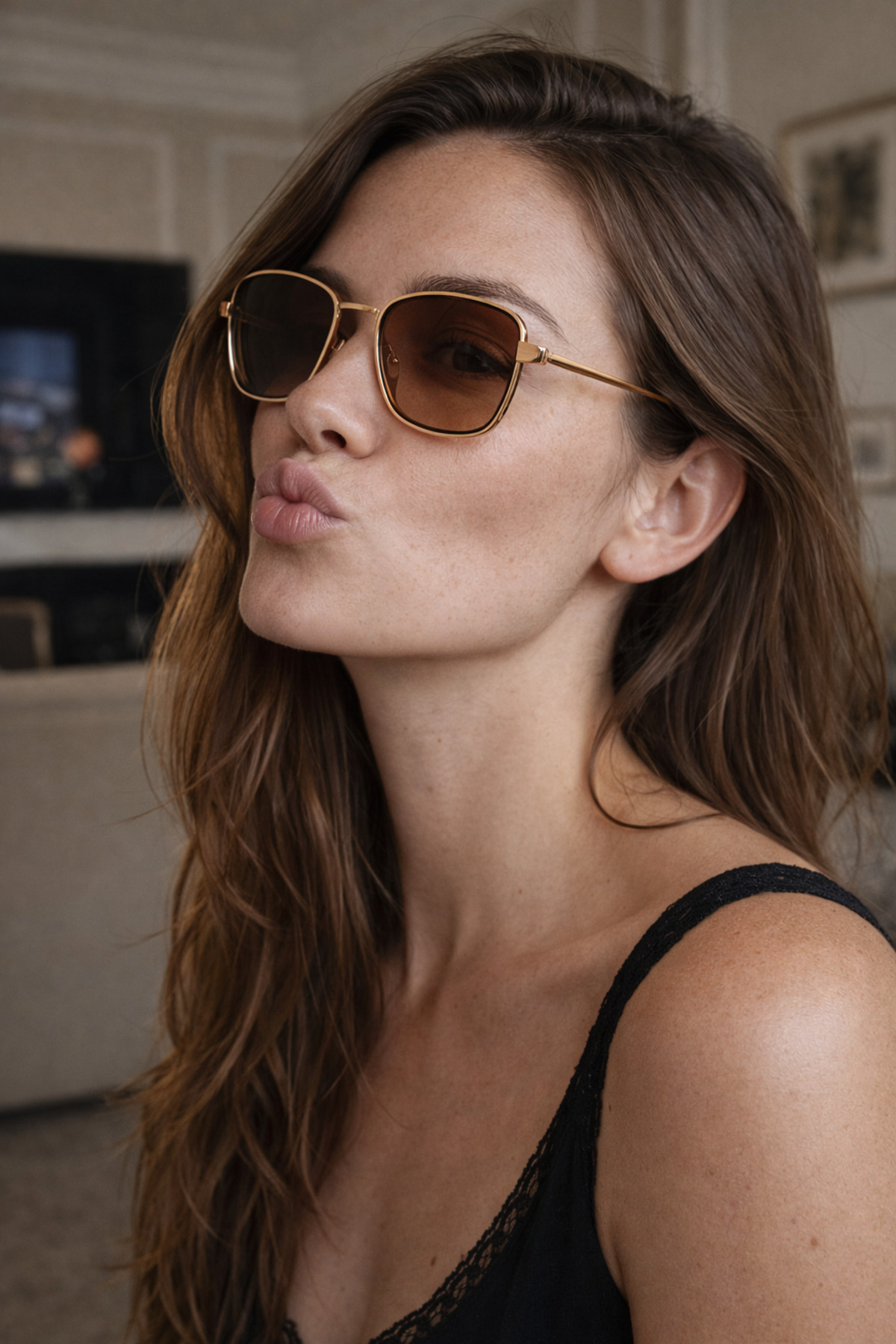 Houseofeyeris RAVELLO QUADRO Metal Kare Güneş Gözlüğü – UV400 Degrade Lens, Burun Destekli, Unisex Stil - Görsel 3