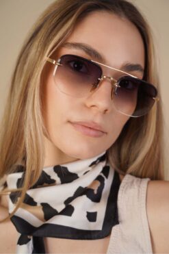 Stil Noktası Selya Siyah Degrade Güneş Gözlüğü