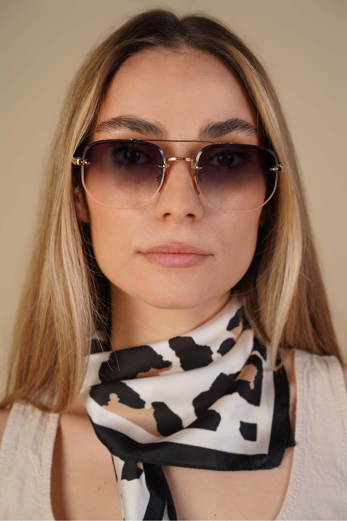 Stil Noktası Selya Siyah Degrade Güneş Gözlüğü - Görsel 2
