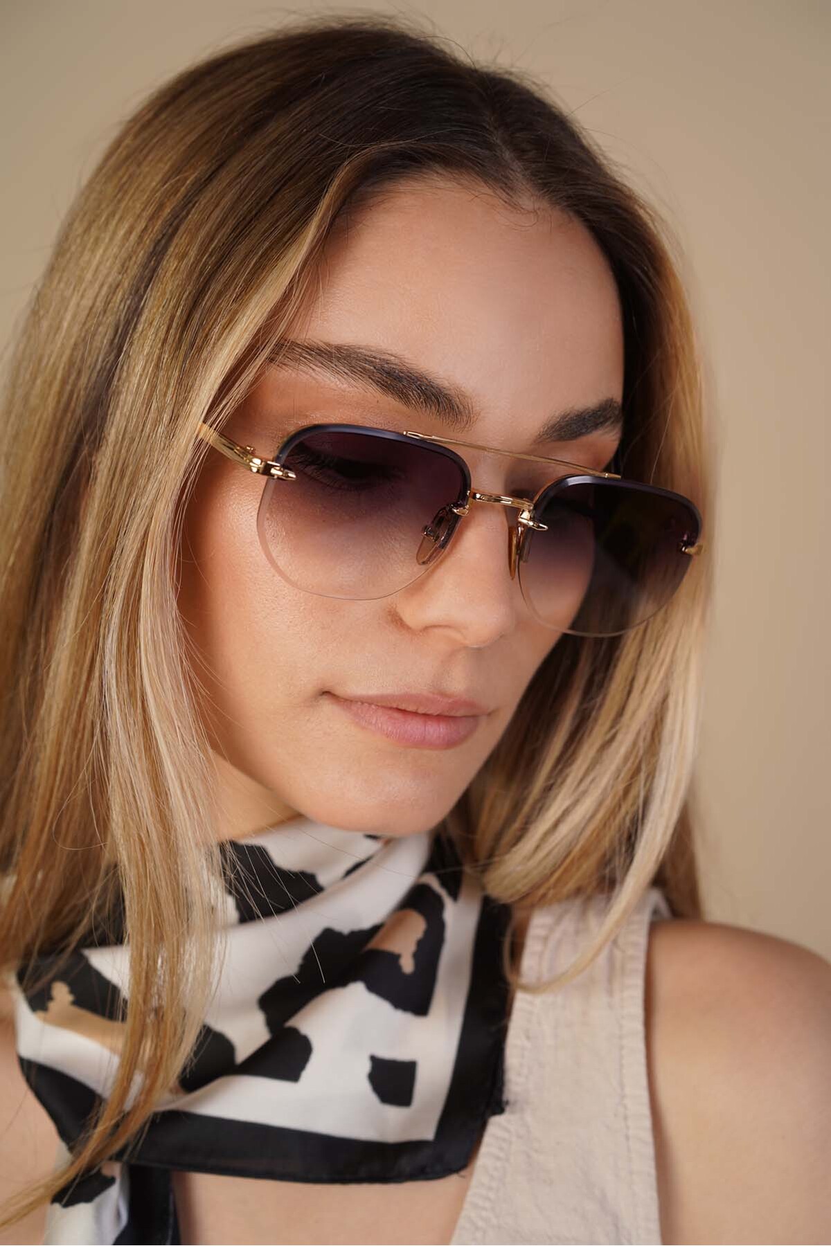 Stil Noktası Selya Siyah Degrade Güneş Gözlüğü - Görsel 3