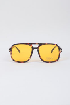 Kapin Toffie Leopar Dikdörtgen Güneş Gözlüğü - Nude Camlı