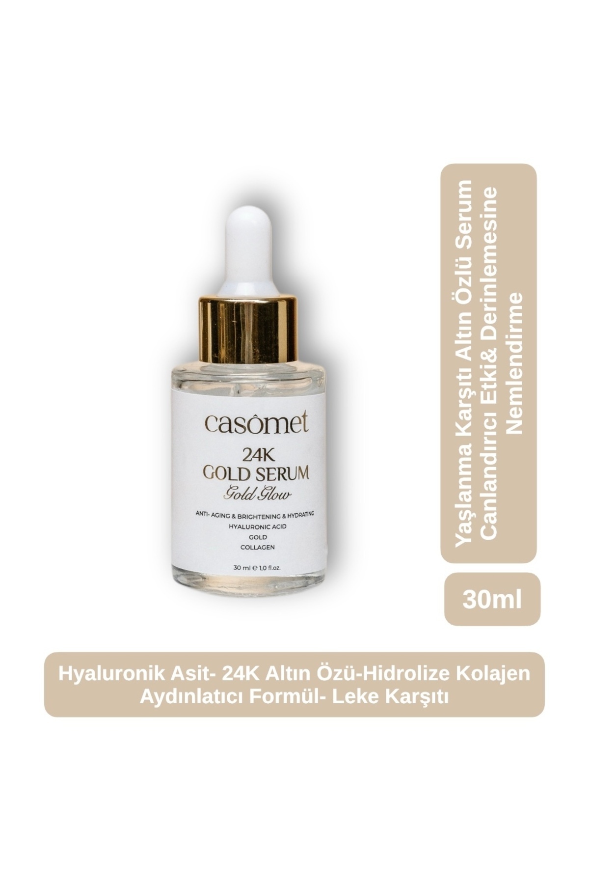 casomet 24K Altın Özlü Serum