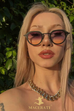 MACERATİ Bumble Unisex Füme Degrade Metal Lüx Güneş Gözlüğü