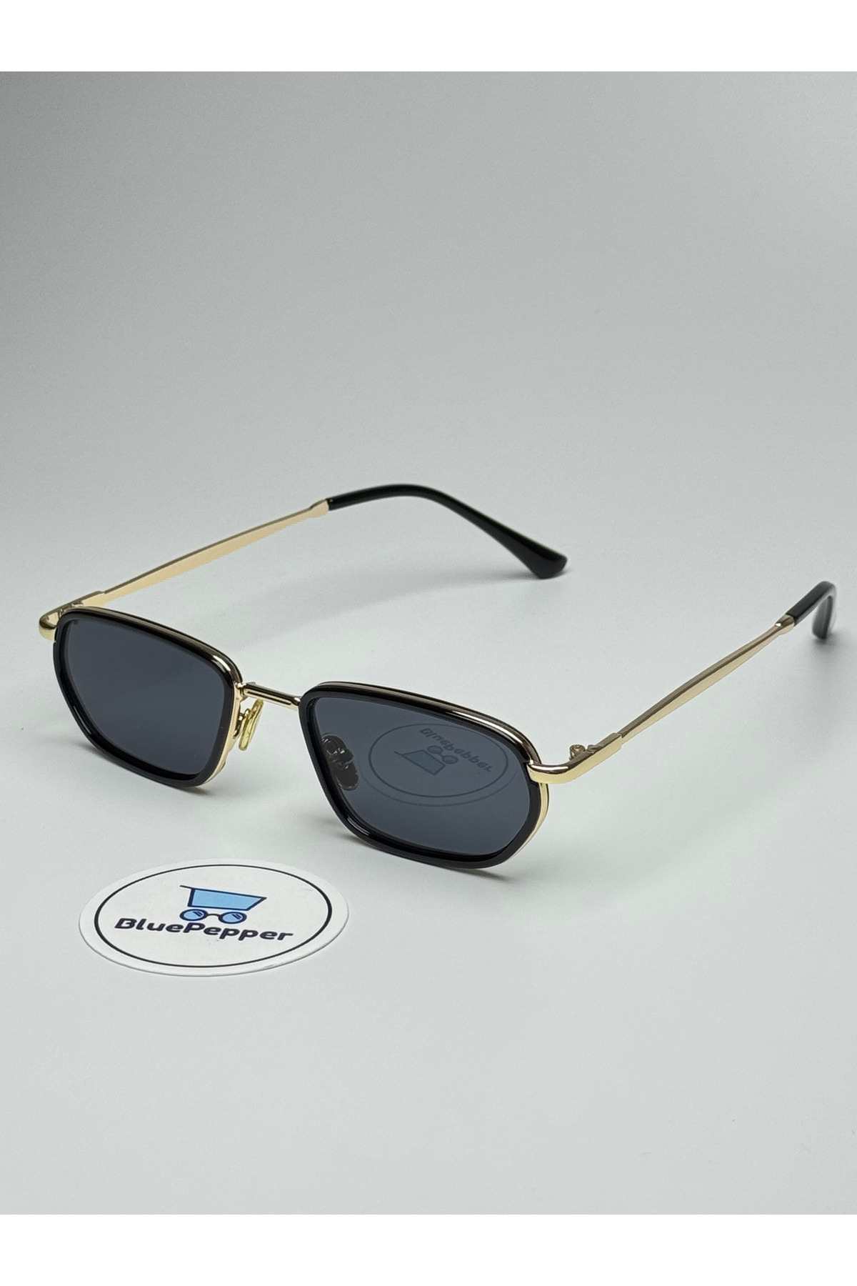 BluePepper JOYE SİYAH GÜNEŞ GÖZLÜĞÜ Gold Çerçeve 50 ekartman