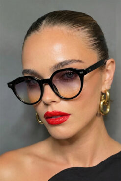 Eyesofia Pentini Unisex Siyah Füme Güneş Gözlüğü
