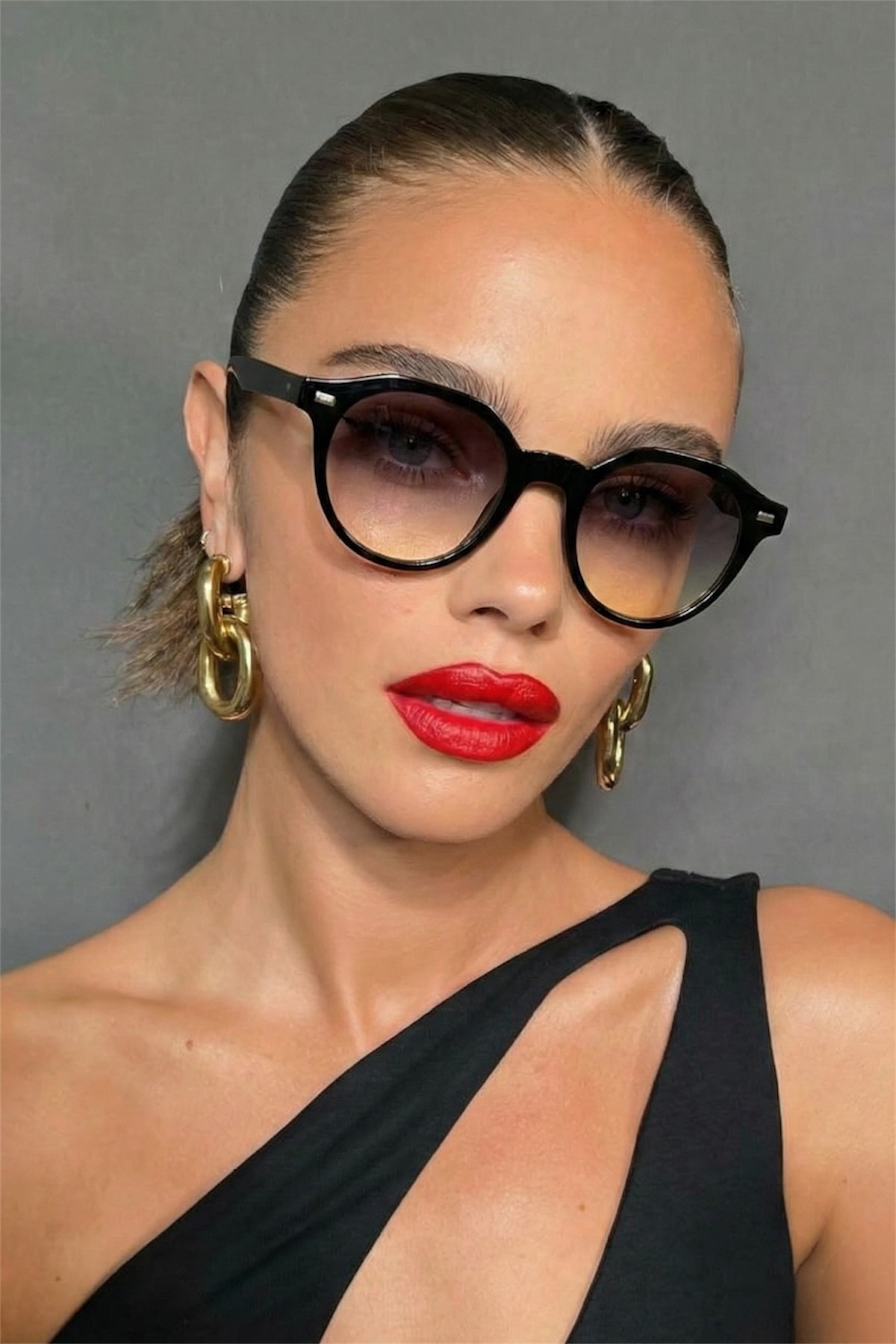 Eyesofia Pentini Unisex Siyah Füme Güneş Gözlüğü - Görsel 2