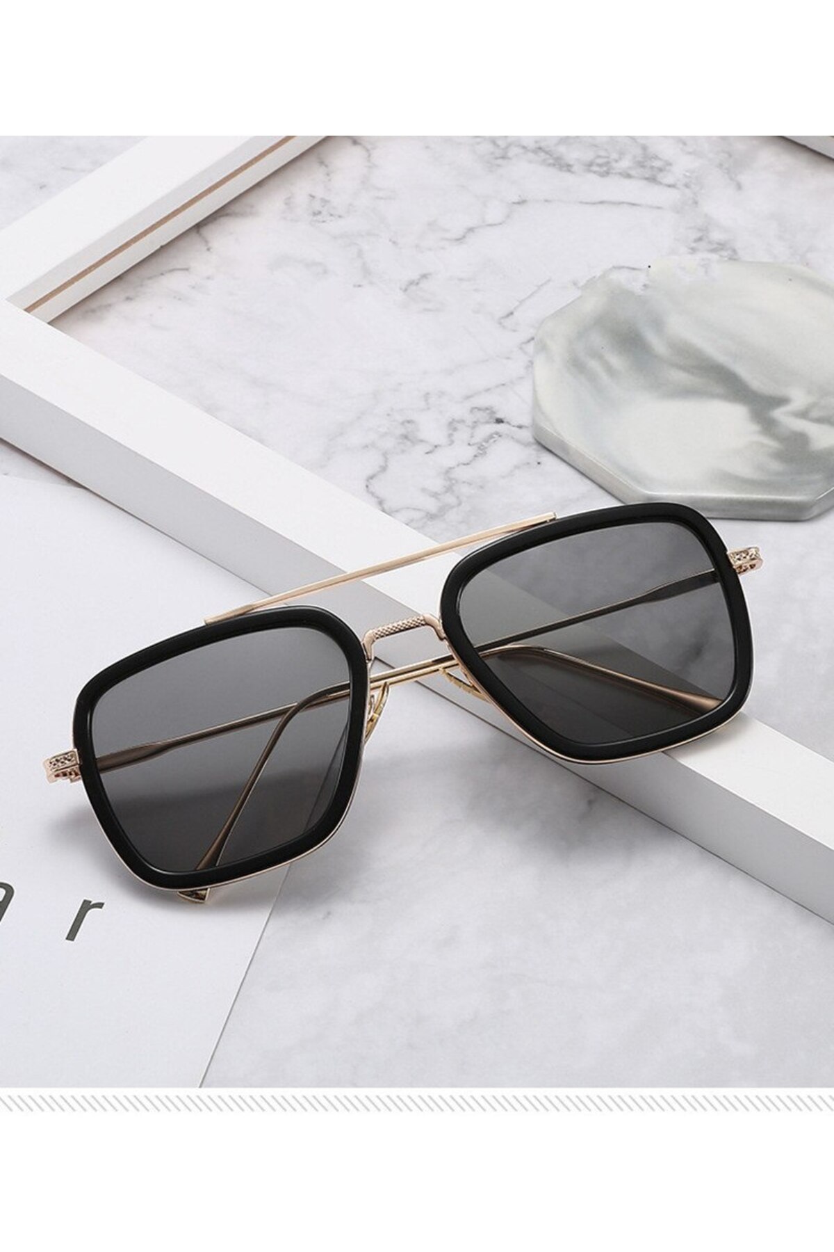 Jwl Ts2 Erkek Güneş Gözlüğü Modelleri Steampunk Tony Stark Iron Man Ironman Güneş Gözlük Gözlüğü - Görsel 2