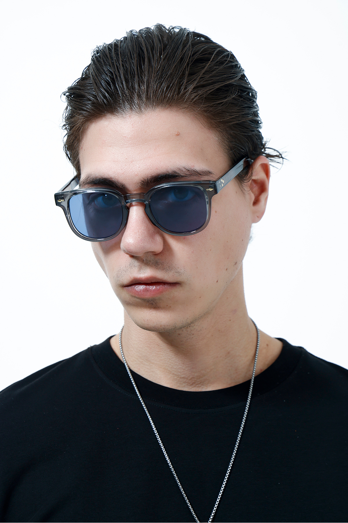 MOONMEE TRİPE - Unisex Güneş Gözlüğü Gri UV400 Korumalı - Görsel 2