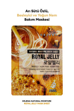 Orjena Arı Sütü Özlü, Besleyici ve Yoğun Nem Bakım Maskesi Natural Moisture Royal Jelly Mask Sheet