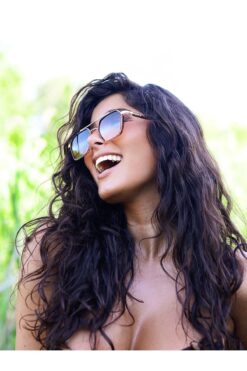 MİSE ALTIGEN RENKLİ CAM LEOPAR ÇERÇEVE GÜNEŞ GÖZLÜĞÜ