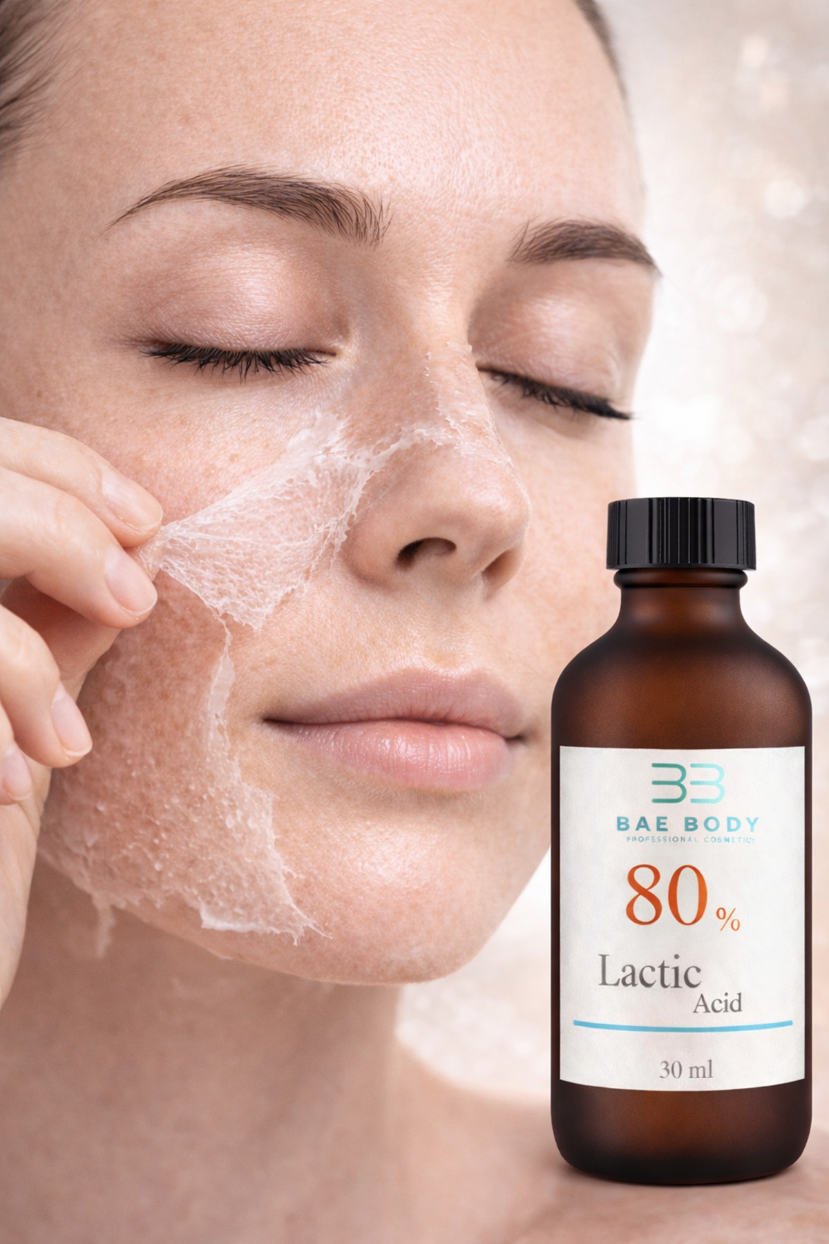 baebody %80 Lactic Acid – Güçlü Cilt Soyucu, Ölü Deri Arındırıcı ve Leke Karşıtı Peeling Serumu