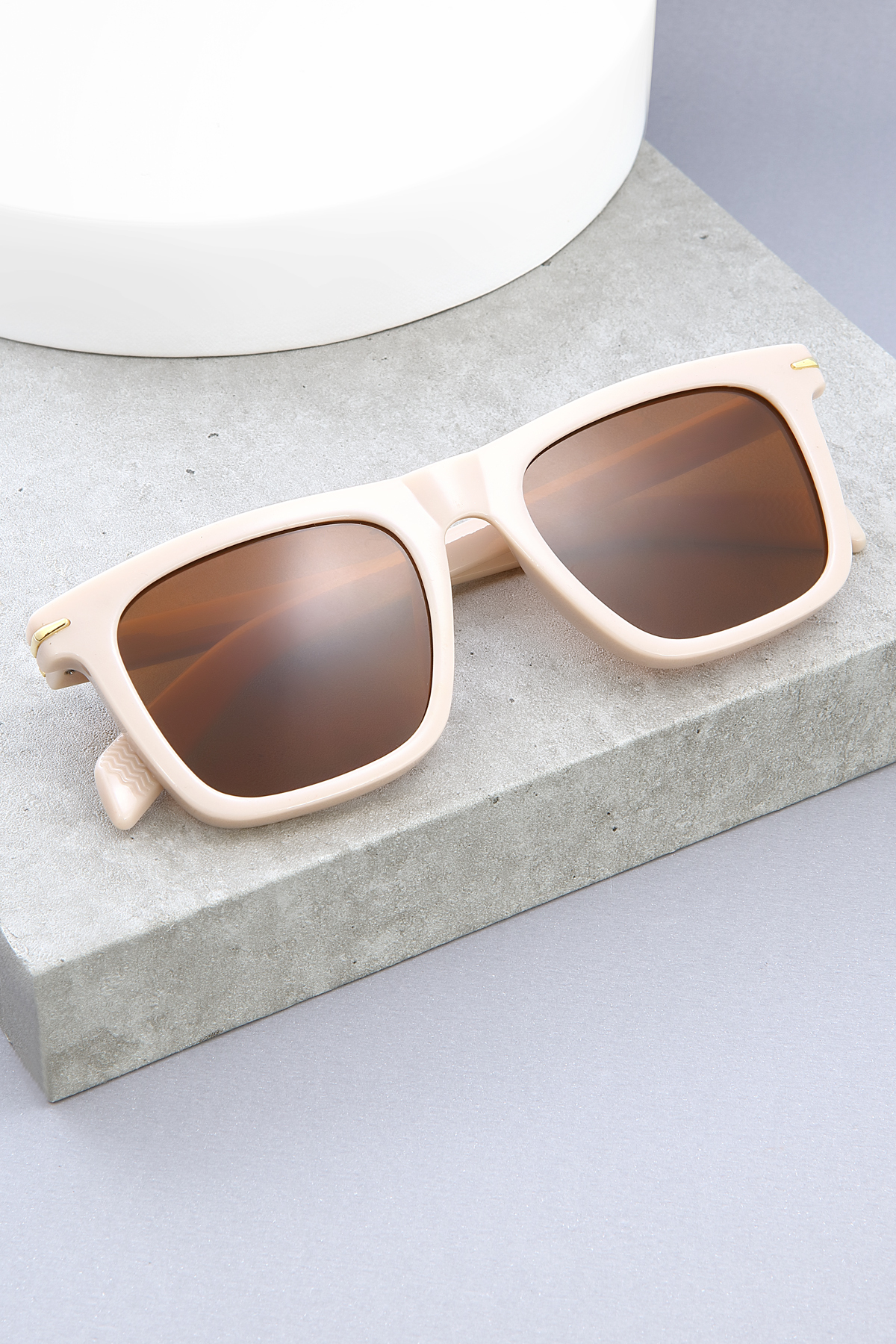 Zzla 2.Ürün 1 Tl Uv400 Korumalı Krem Unisex Güneş Gözlüğü - Görsel 2