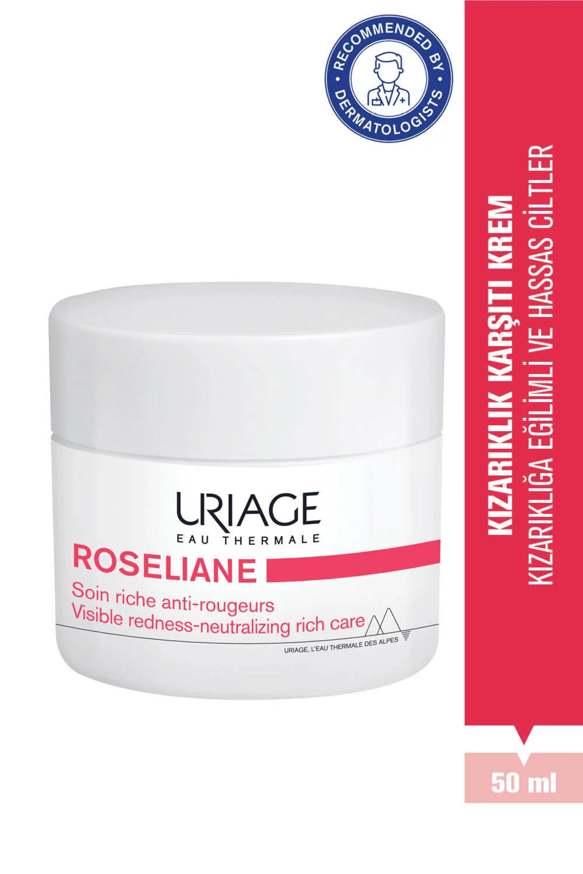 Uriage Roseliane Kızarıklık Eğilimi Olan Hassas Ciltler için Yoğun Nemlendirici Krem 50 ml