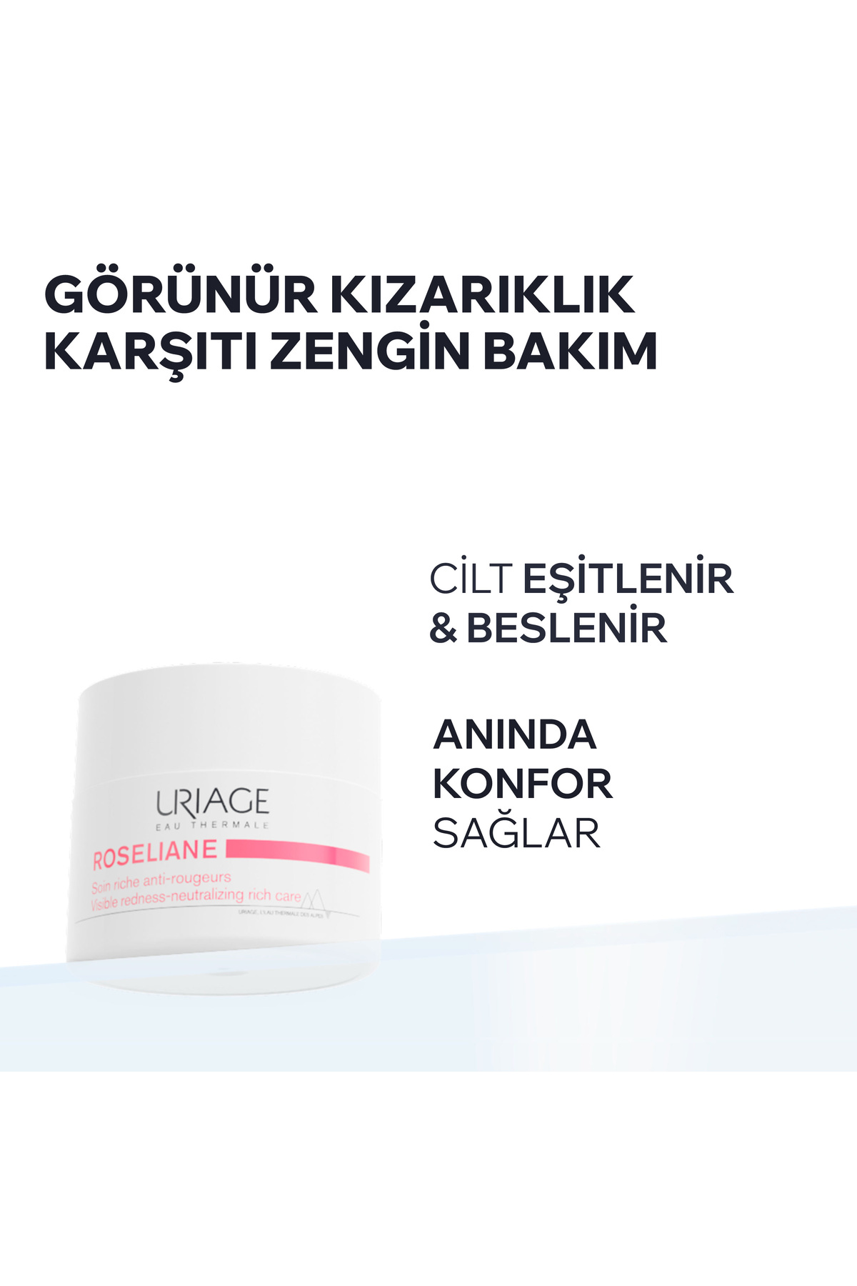 Uriage Roseliane Kızarıklık Eğilimi Olan Hassas Ciltler için Yoğun Nemlendirici Krem 50 ml - Görsel 2