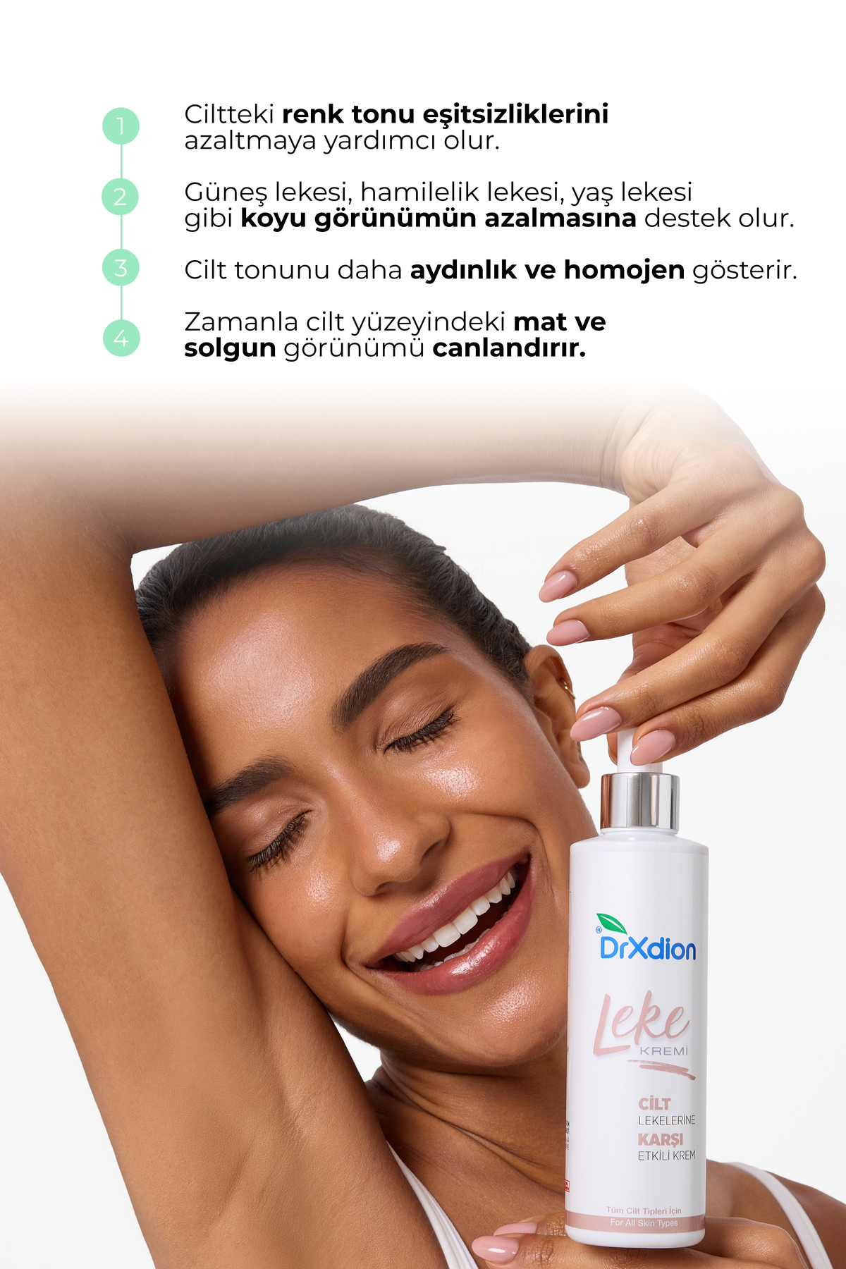 DrXdion Leke Karşıtı Aydınlatıcı Krem Niacinamide, Arbutin Vitamin C, Kojic Asit, Ferulic Asit (200 ml) - Görsel 3