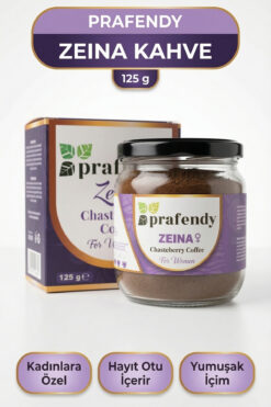 prafendy Zeina Kadınlara Özel Bitkisel Kahve | Hayıt Otu, Maca, Ginseng (60 Kullanım) 125g
