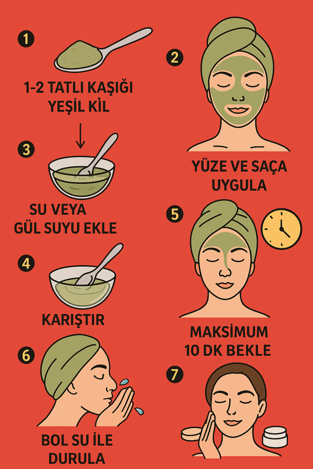 Newleaf Yağlı Ve Karma Ciltler Için Arındırıcı Yeşil Kil Yüz Maskesi 500 G - Görsel 3