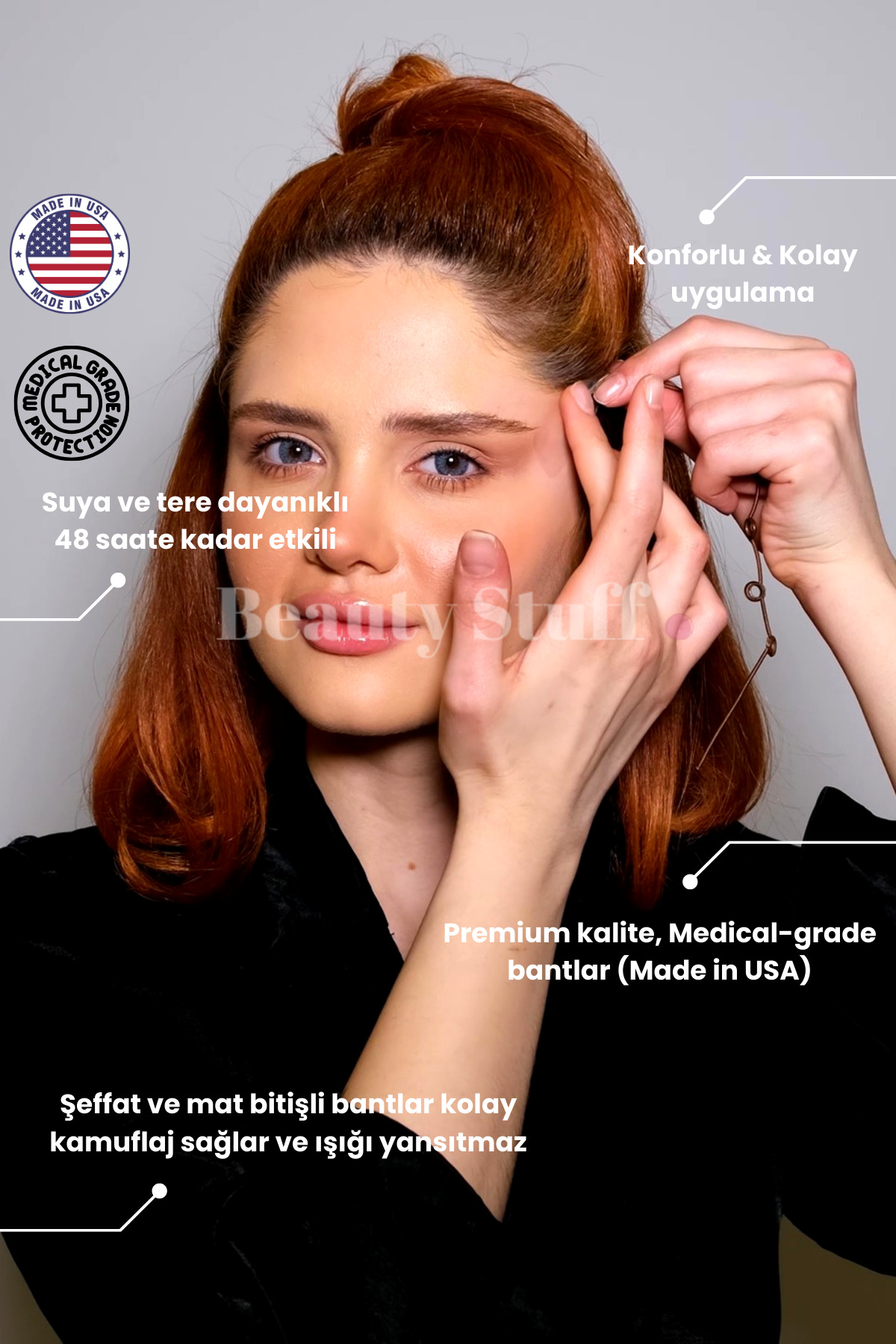 Lift Em Up Yüz & Göz Germe Bantları (60'lı Paket) (made In Usa) - Görsel 2