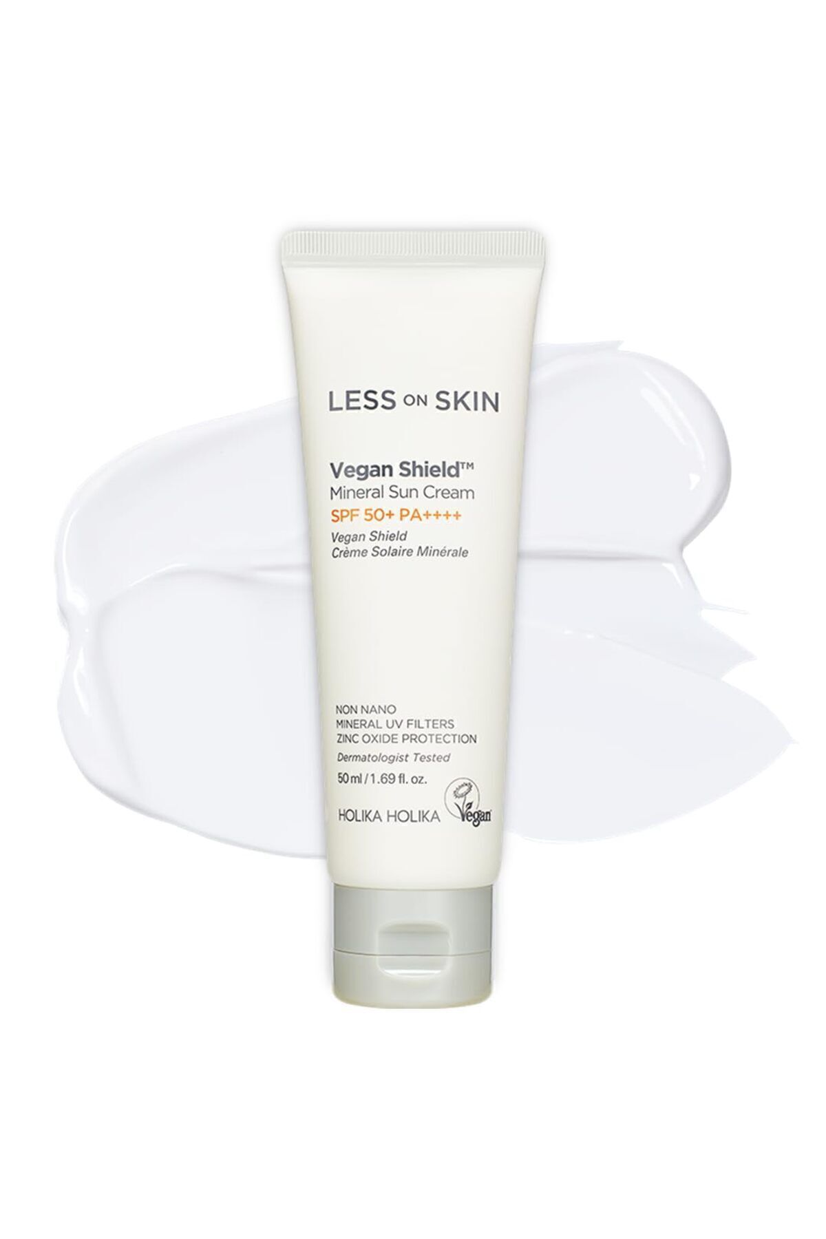 Holika Holika Vegan Shield Mineral Sun Cream SPF 50+ PA++++ - Mineral Filtreli Güneş Kremi 50ml