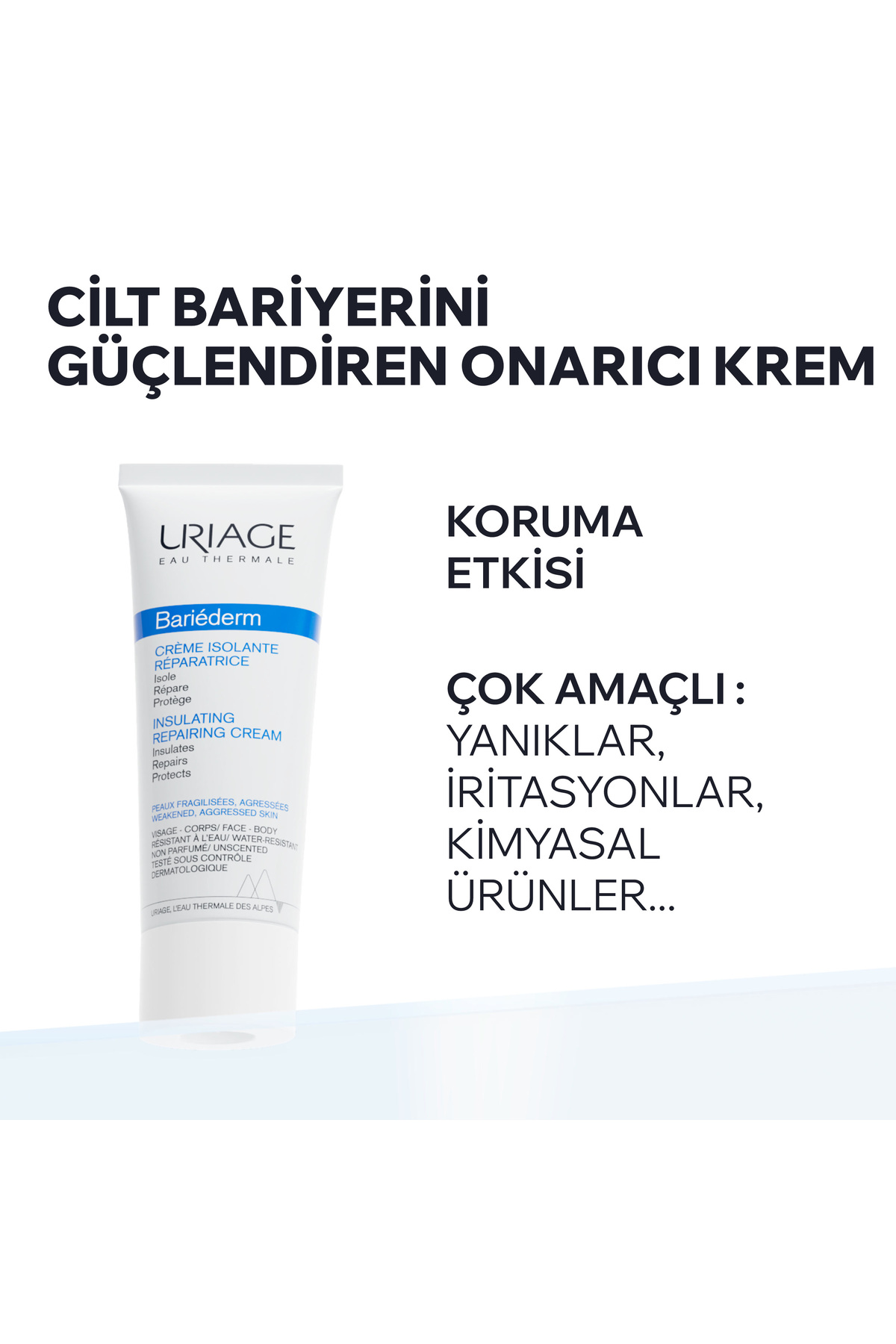Uriage BARIEDERM Zarar Görmüş Ciltler İçin Onarıcı ve Yatıştırıcı Krem 75 ml - Görsel 2
