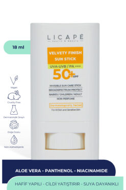 Licape Yüksek Koruma Suya Dayanıklı Tüm Yaş Grubuna Uygun Stick 50 Faktör Güneş Kremi 18 ml