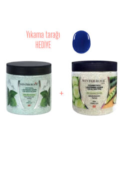 WINTER ROSE Hediyeli (yıkama tarağı) 1 Adet Salatalık Peeling 1 Adet Nane Peeling